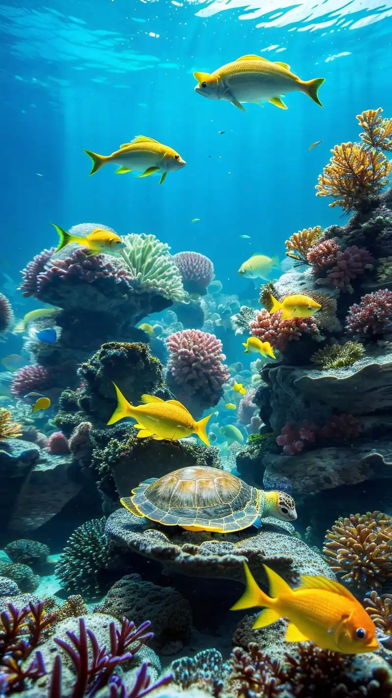 🐠炫酷鱼缸热带鱼背景图集🌊 探索神秘的海底世界,感受热带鱼的