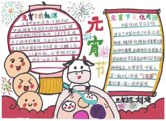 我们的节日"元宵节"手抄报展评