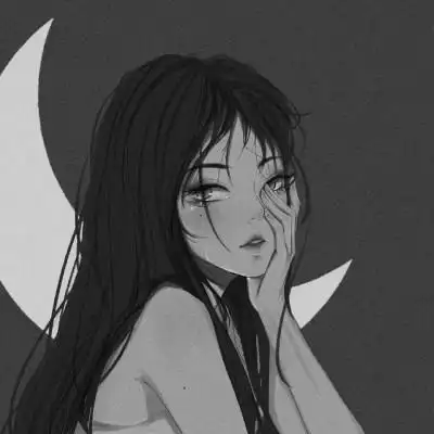 黑白拽姐头像动漫 高清好看的高冷黑白女头像动漫图片_女生动漫头像