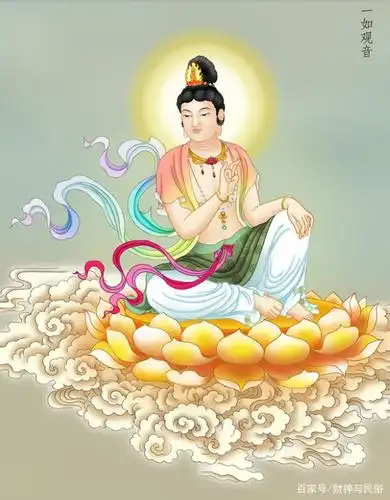观音三十三法相,六时合掌观音一如洒水观音持莲观音