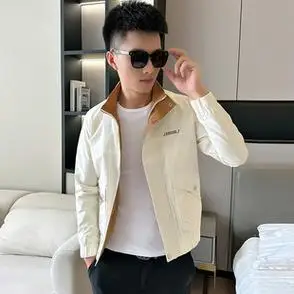 潮流男装夹克春秋季上衣2023新款爆款休闲外套男韩版衣服流行修身