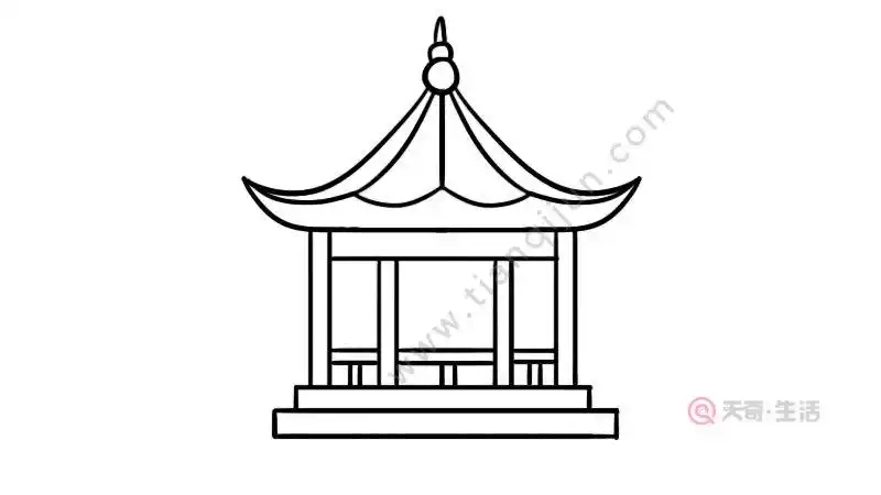 亭子简笔画