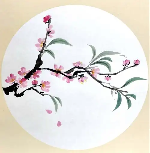 国画桃花
