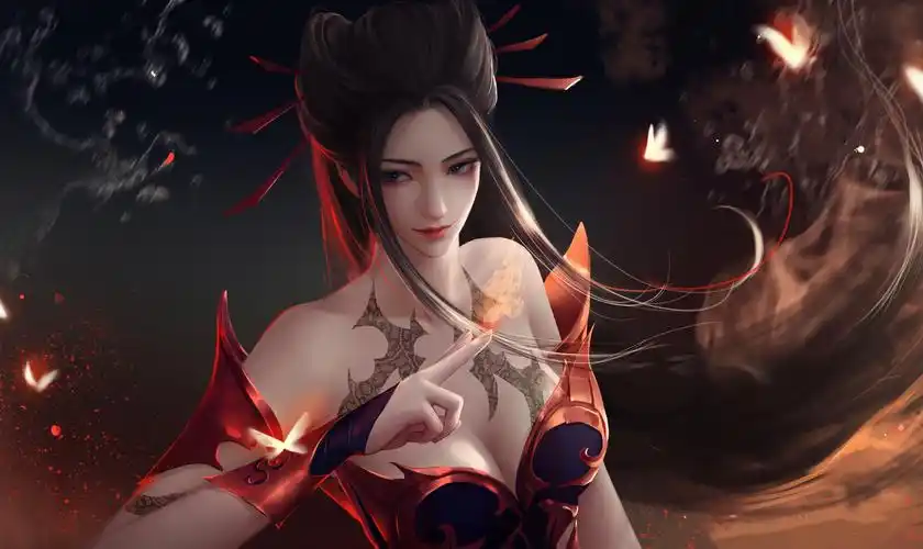 天行九歌焰灵姬去衣服