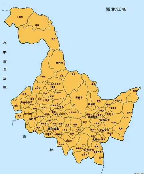 地图:黑龙江省