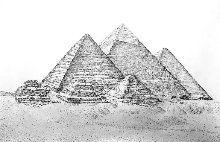 金字塔简笔画金字塔简笔画图片大全彩色