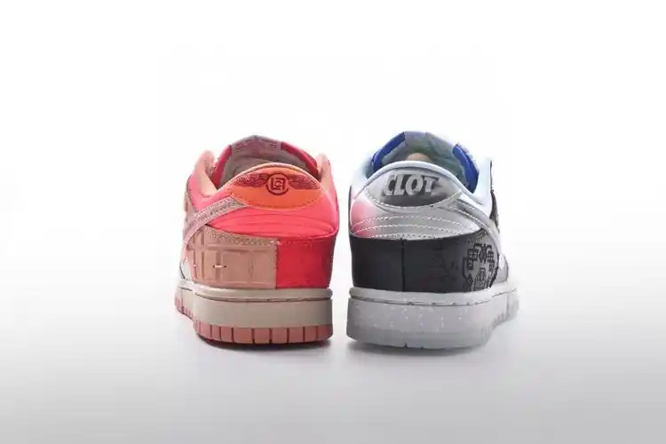 耐克鸳鸯棕蓝灰丝绸clotxnikedunklowwhatthe联名低帮运动鞋