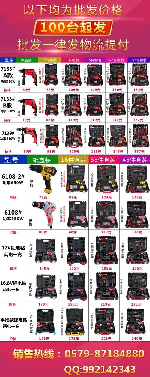 热销推荐 佰力仕12v多功能家用微型锂充电钻 多功能钻电动工具