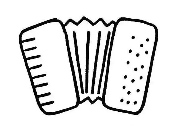 手风琴怎么画 两款手风琴简笔画图片