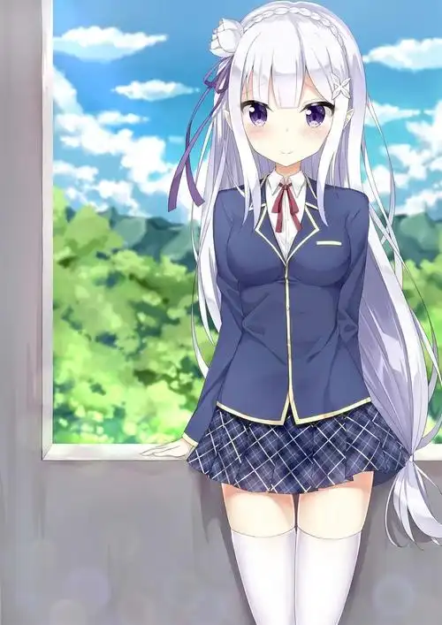 制服 校服 少女 _ 校服 少女 二次元 动漫 校服 水手服 少女 少女