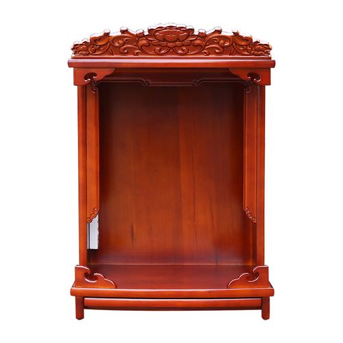 简易佛龛壁挂式实木佛龛供台家用经济型小型吊柜供奉财神爷像