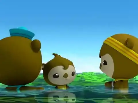 海底小纵队:派里克上潜泳课,效果还挺明显的,找到了好多东西