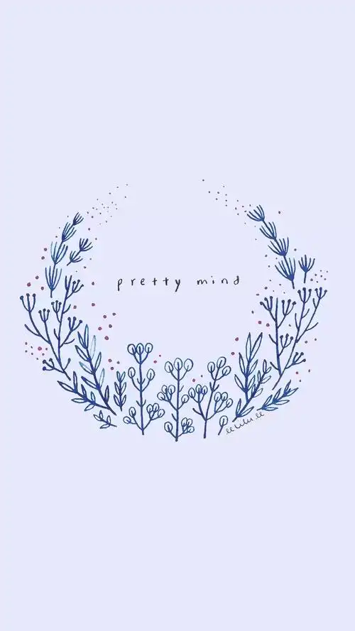 iphone 壁纸 手帐素材 文字 手绘