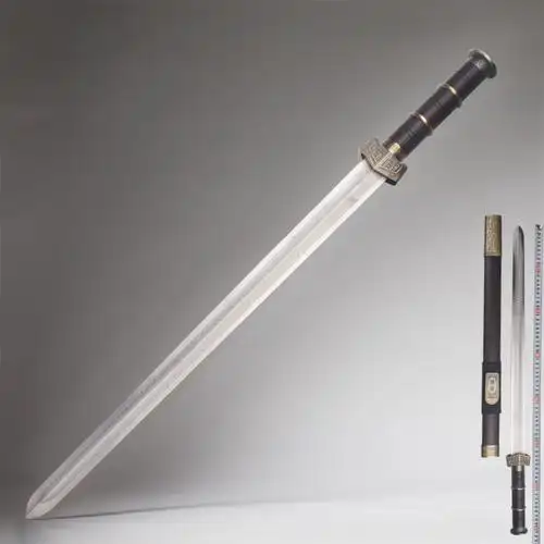 龙泉剑 开刃 正宗_秦汉刀剑秦剑镇宅辟邪宝剑不锈钢长剑鱼鳞纹汉剑冷