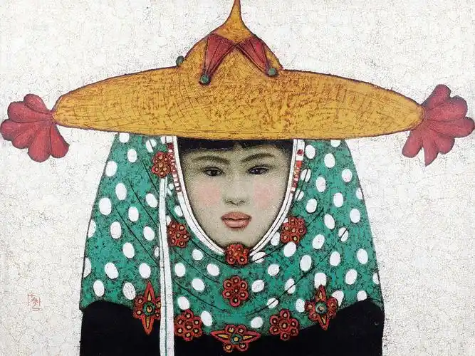 【戴斗笠的惠安女 大漆】拍卖品_图片_价格_鉴赏_绘画_雅昌艺术品拍卖