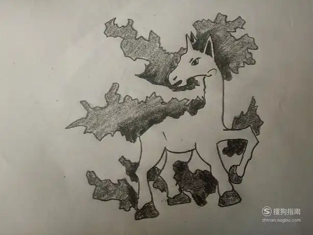 简笔画口袋妖怪之烈焰马原来是这样的