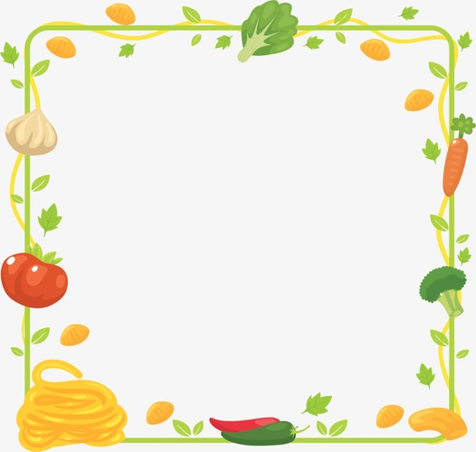 秋季健康蔬菜边框