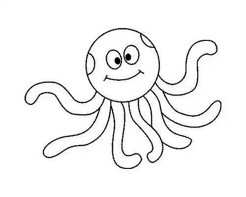 章鱼简笔画步骤图解教程-儿童简笔画大全