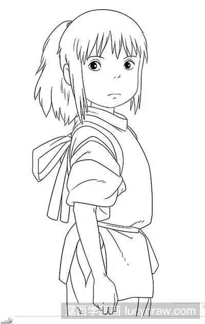 画千寻怎么画千与千寻里的千寻简笔画怎么画千寻简笔画千与千寻简笔画