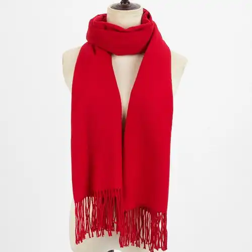 大红色围巾批发现货中国红围脖丝巾活动开门红保险公司年会礼品