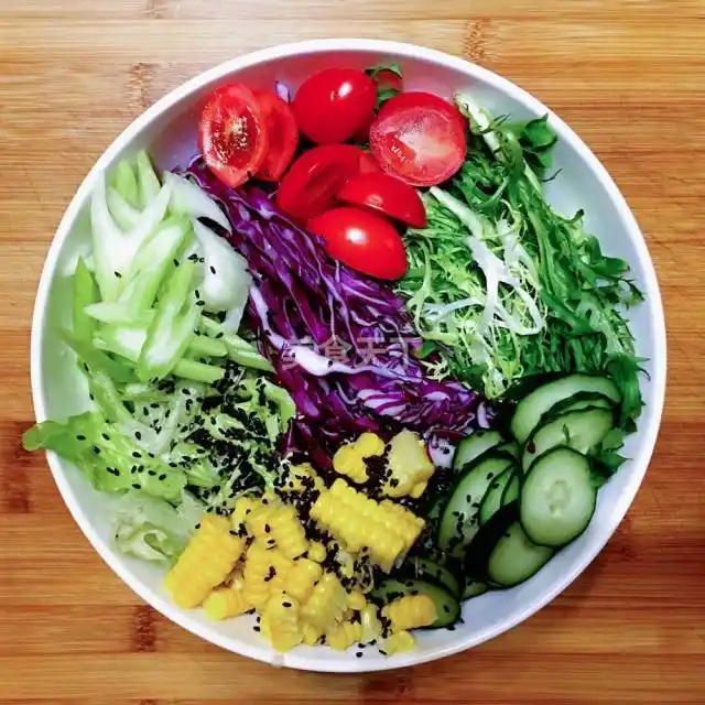 高颜值的和风蔬菜沙拉,好吃不长胖,减肥必备美食