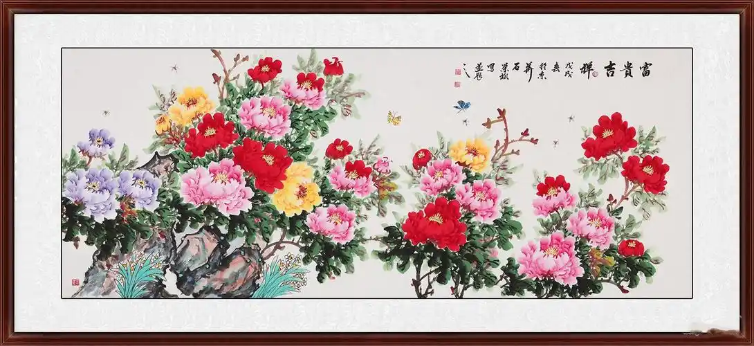 现代简约客厅挂上这几款花鸟画,真的是锦上添花