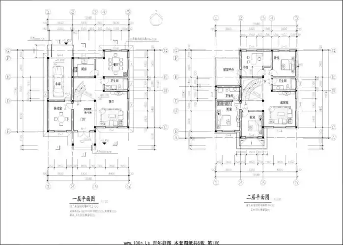 首层面积140平方米3层私宅设计建筑施工图 model (1)