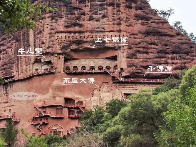 甘南自驾游之一:泥塑中的"东方微笑"——天水麦积山石窟-石雕百科