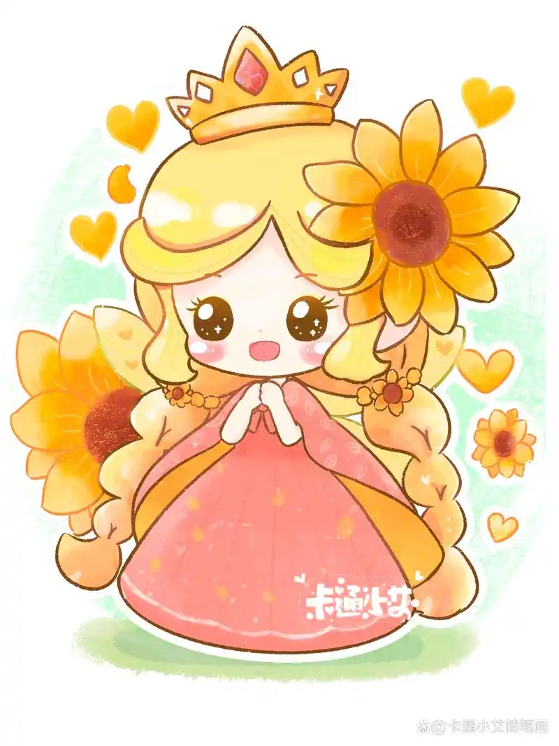 怎么学习简笔画,画画可爱小花仙公主有多简单呢