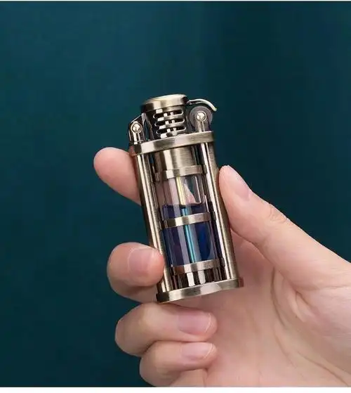 zorro佐罗煤油打火机虹吸防风透明油仓红色蓝色燃油复古创意个性砂轮
