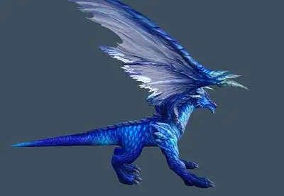 精致 设计  寒冰魔龙   冰龙   ice dragon    魔幻飞龙