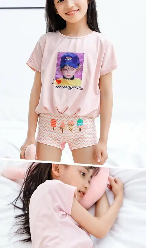 装棉质平角内裤中大童女学生不夹pp四角短裤小孩女孩儿童内裤2021新品