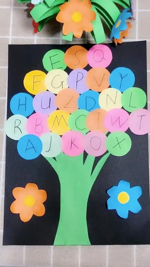 幼儿创意手工,寻找字母大作战