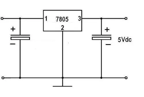7805稳压5v电路图