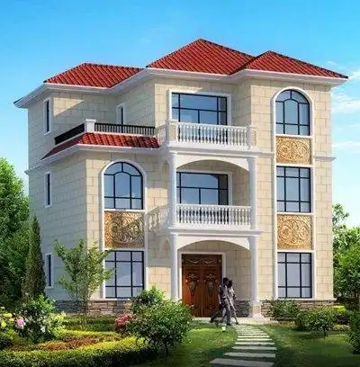 新农村三层自建房屋设计图纸欧式别墅施工图