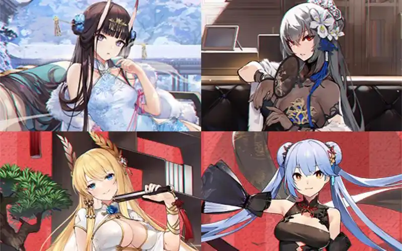 【碧蓝航线】能代 路易九世 胜利 埃克塞斯 皮肤 立绘模型台词展示