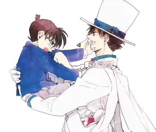 名侦探柯南精美图片分享,柯基永恒,我站这一对