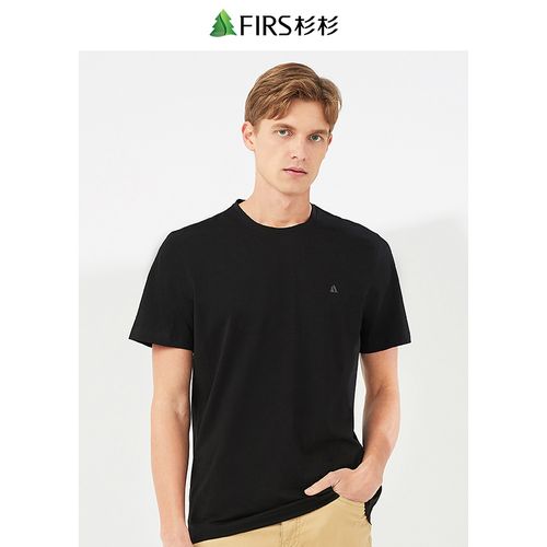 杉杉男装短袖t恤男圆领纯棉夏季半袖商务休闲t恤衫