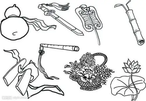 八仙的法器简笔画