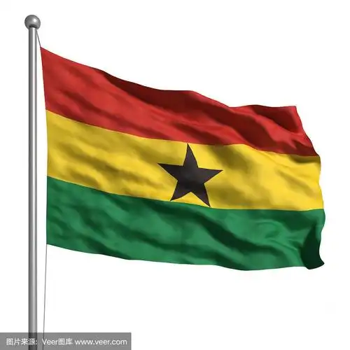 加纳国旗(孤立)