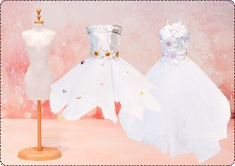 儿童diy公主娃娃纱裙服装设计亲子手工布艺材料包送女孩玩具礼物