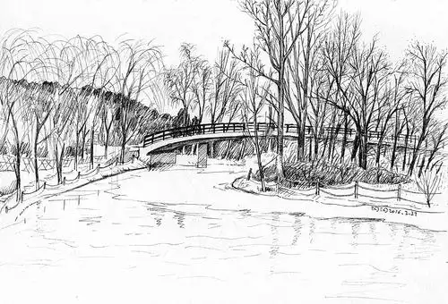 森林公园速写