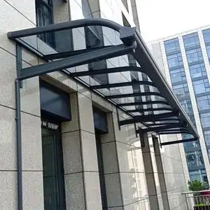 铝合金窗户门上遮雨棚户外防雨别墅阳台庭院遮阳光棚屋檐雨搭定制