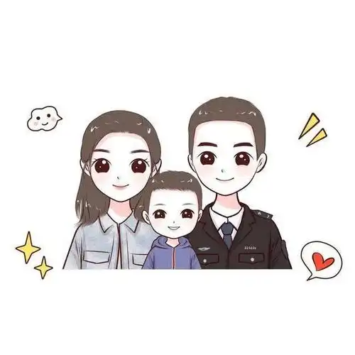 朋友圈头像幸福一家三口头像简单却很温暖