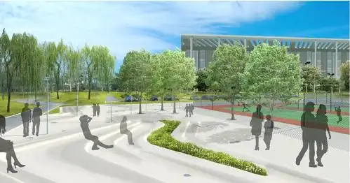 生命科学园区体育广场与道路花园设计
