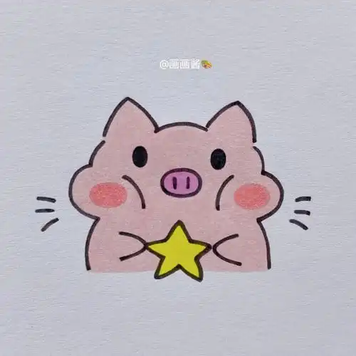 可爱小猪猪简笔画教程