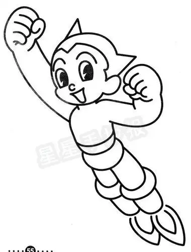 铁臂阿童木简笔画