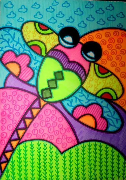 儿童画荷花的简笔画集