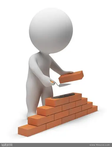 白色小人人物模型小人模型3d小人砌墙水泥红砖高清图片 下载本素材,需
