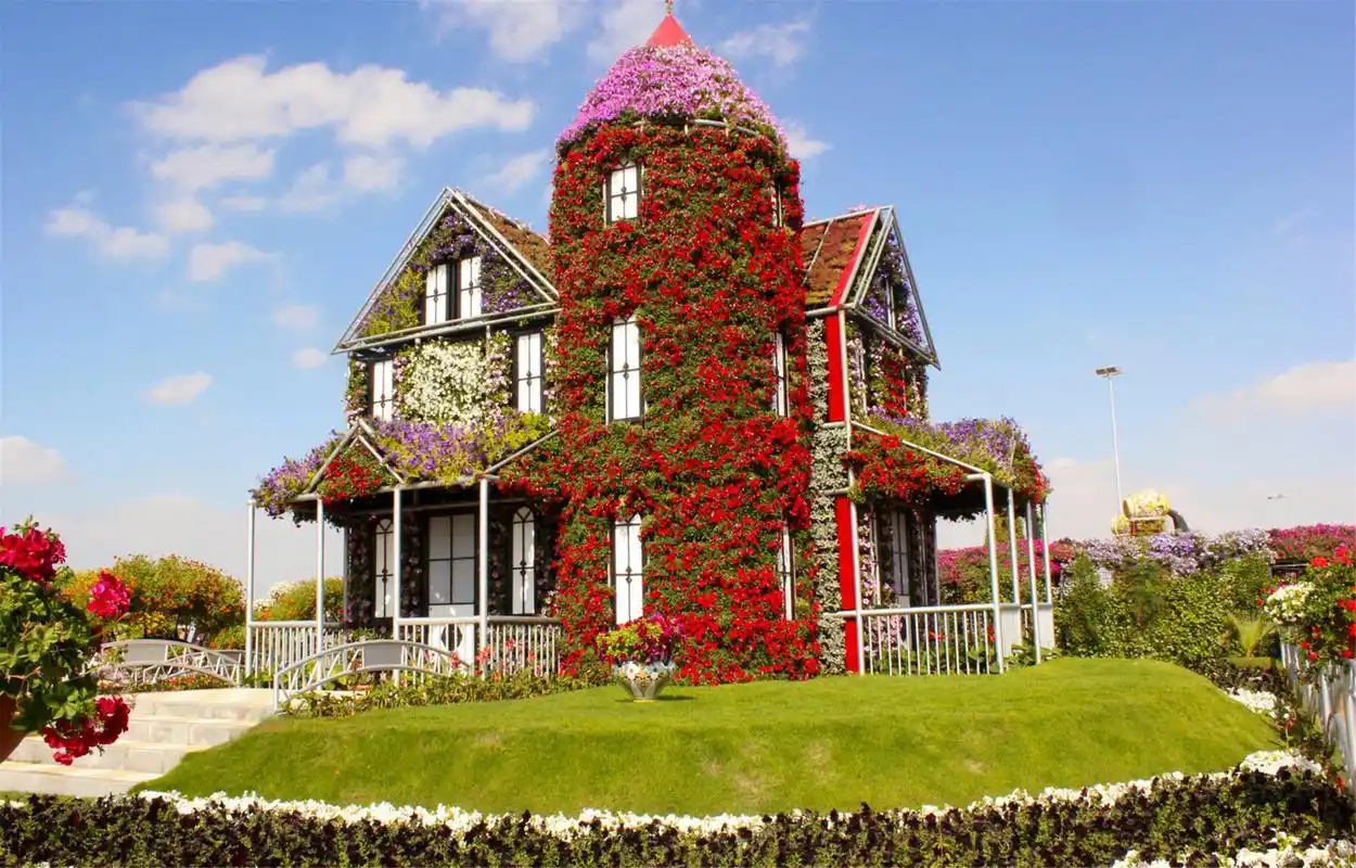 唯美别墅花园风光高清电脑壁纸图片下载